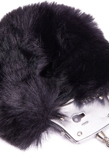 LacyNighty™ Plush Faux Fur Handcuffs Lavah Intimates