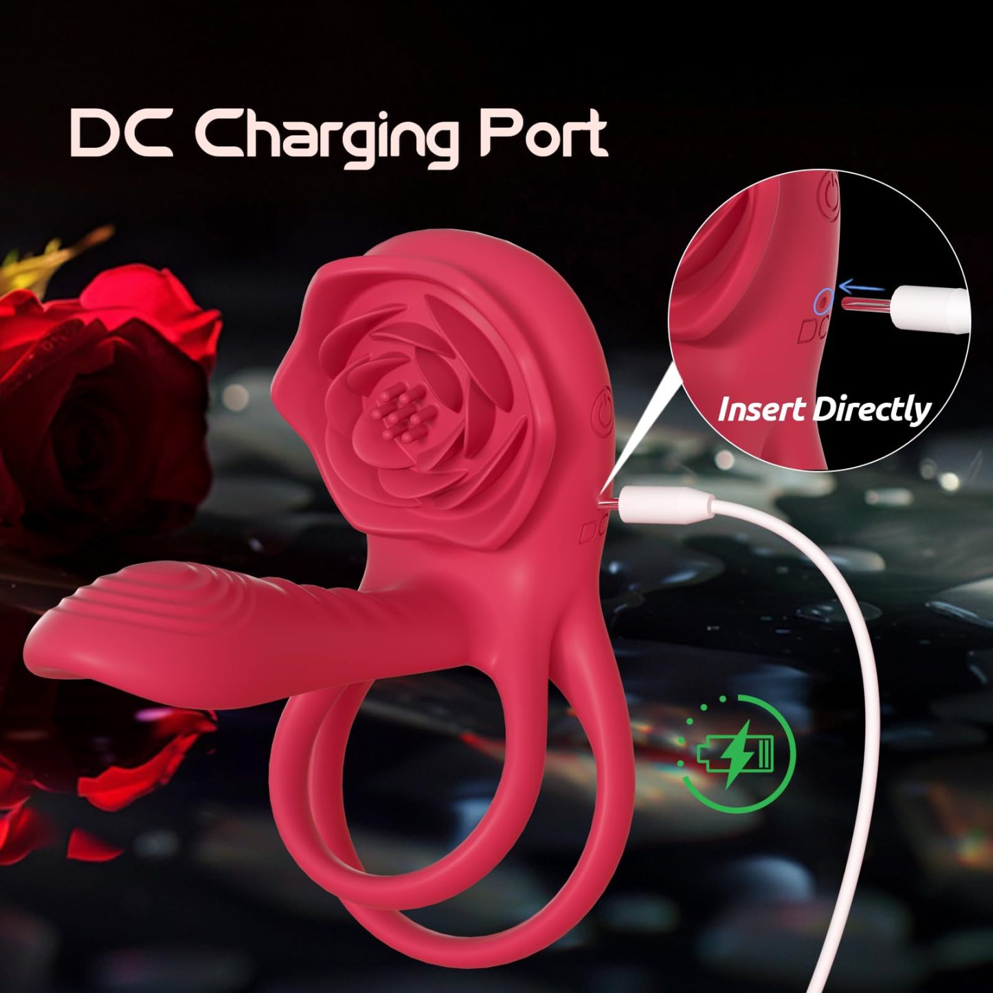 💥2025 New Rose Ring-FLORAX 15° Curve Boost & Bloom Cock Ring-4 in 1 Couple Toy Penis Ring Nighty
