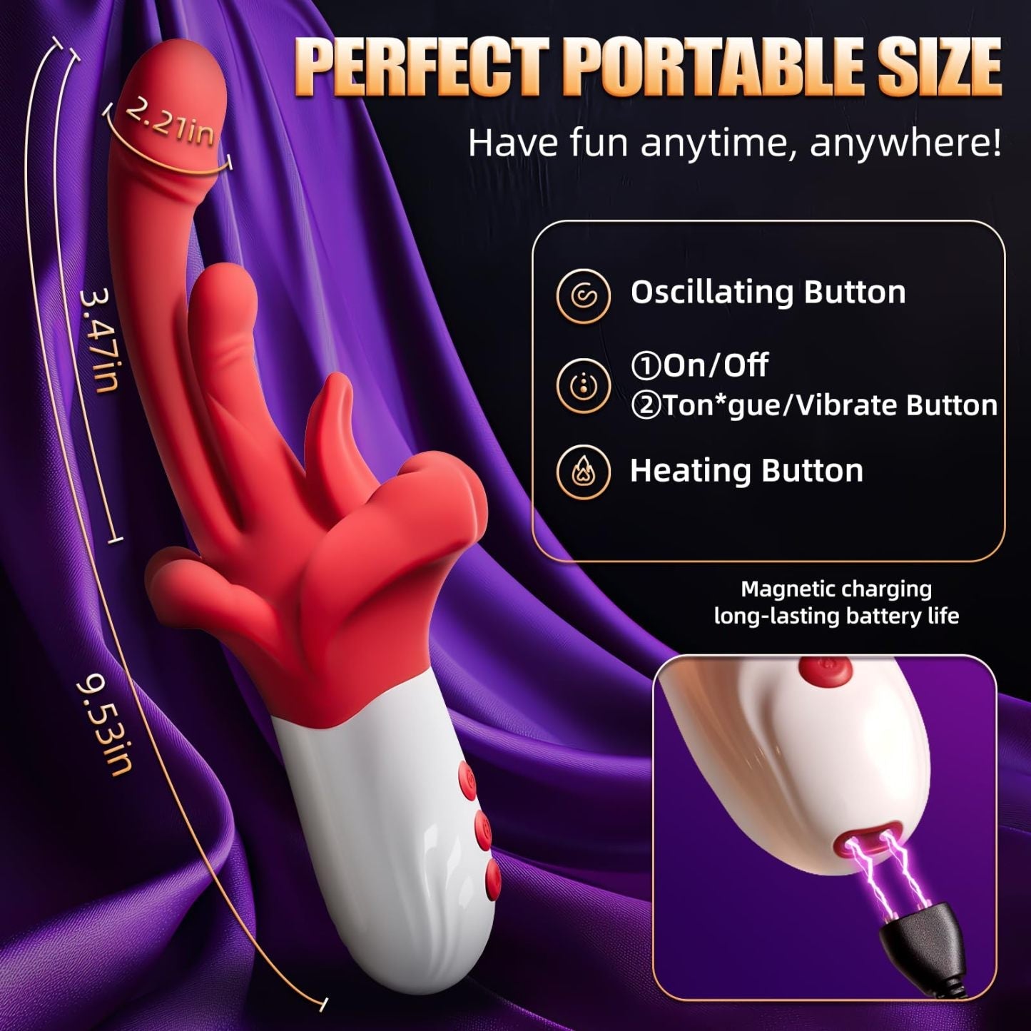 💥2025 New 70% off Limited Time💥Rose Vibrating Toy-💥G Spot Vibrator Womens Sex Toy Nighty