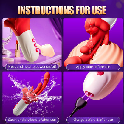 💥2025 New 70% off Limited Time💥Rose Vibrating Toy-💥G Spot Vibrator Womens Sex Toy Nighty