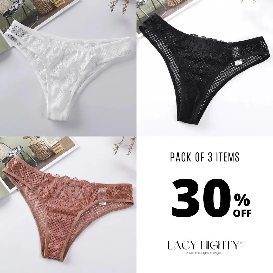 LacyNighty™ Velvet Touch Thong Lacy Nighty thong