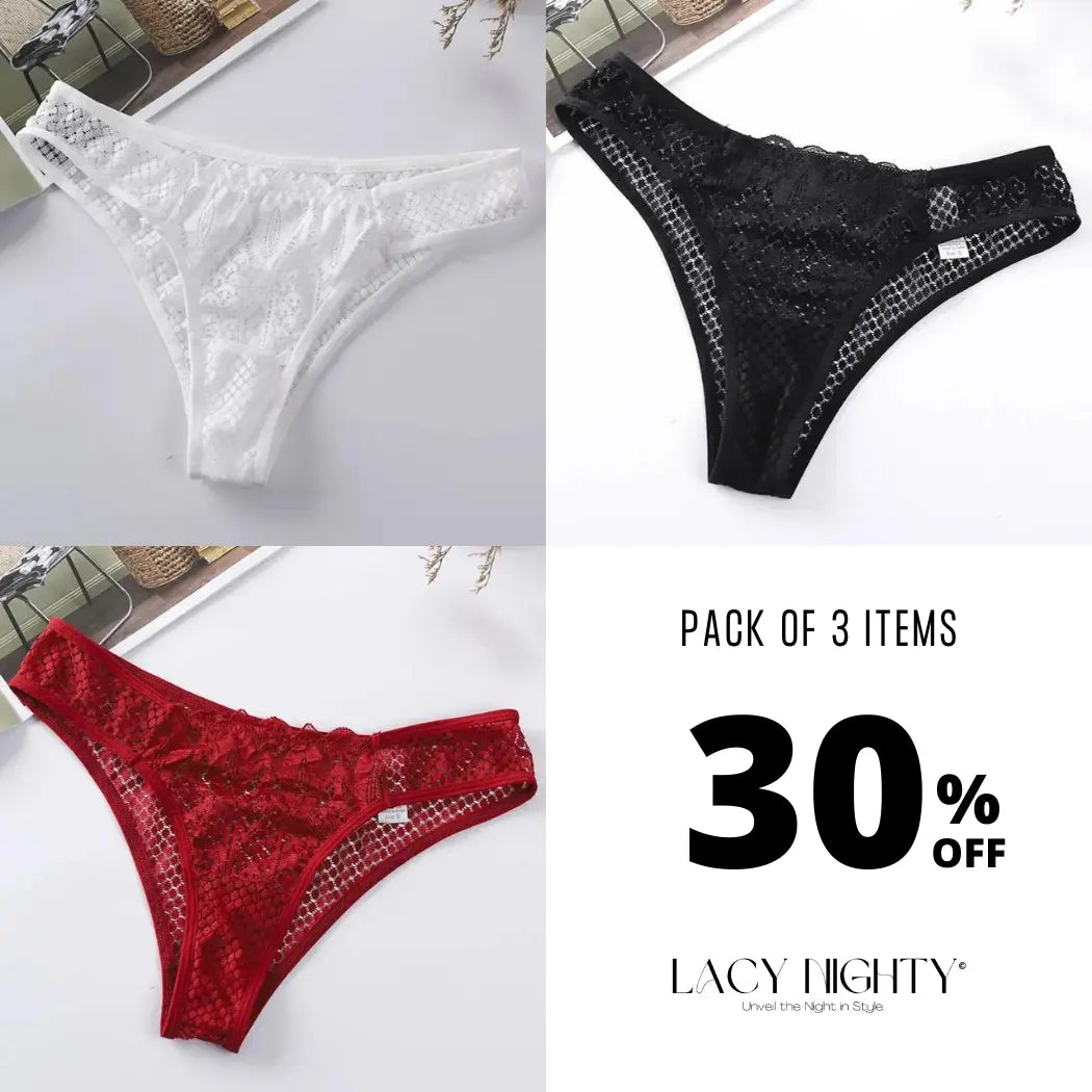 LacyNighty™ Velvet Touch Thong Lacy Nighty thong
