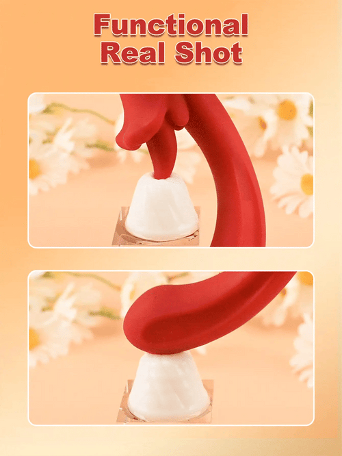 💥2025 New G-Fire Rabbit, Flexible G Spot Vibrator With 10 Licking And 10 Vibrating Modes,Tongue Licking Women Sex Toys,Nipple Toy Clitoral Stimulator Nighty