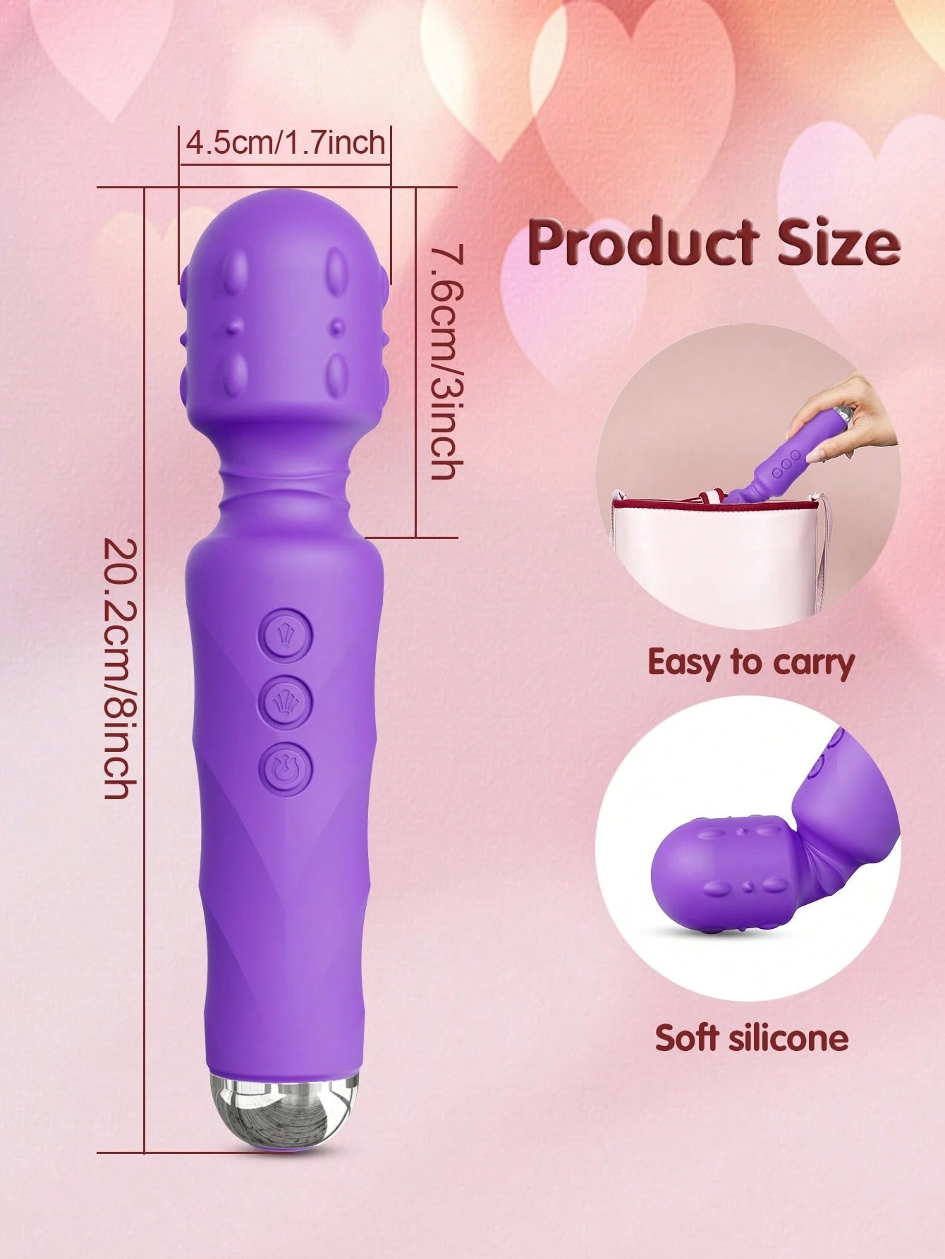 💥2025 New VelvaVibe Wand, Strong Manual Back Massagers,Adult Sex Toys For Women Nighty
