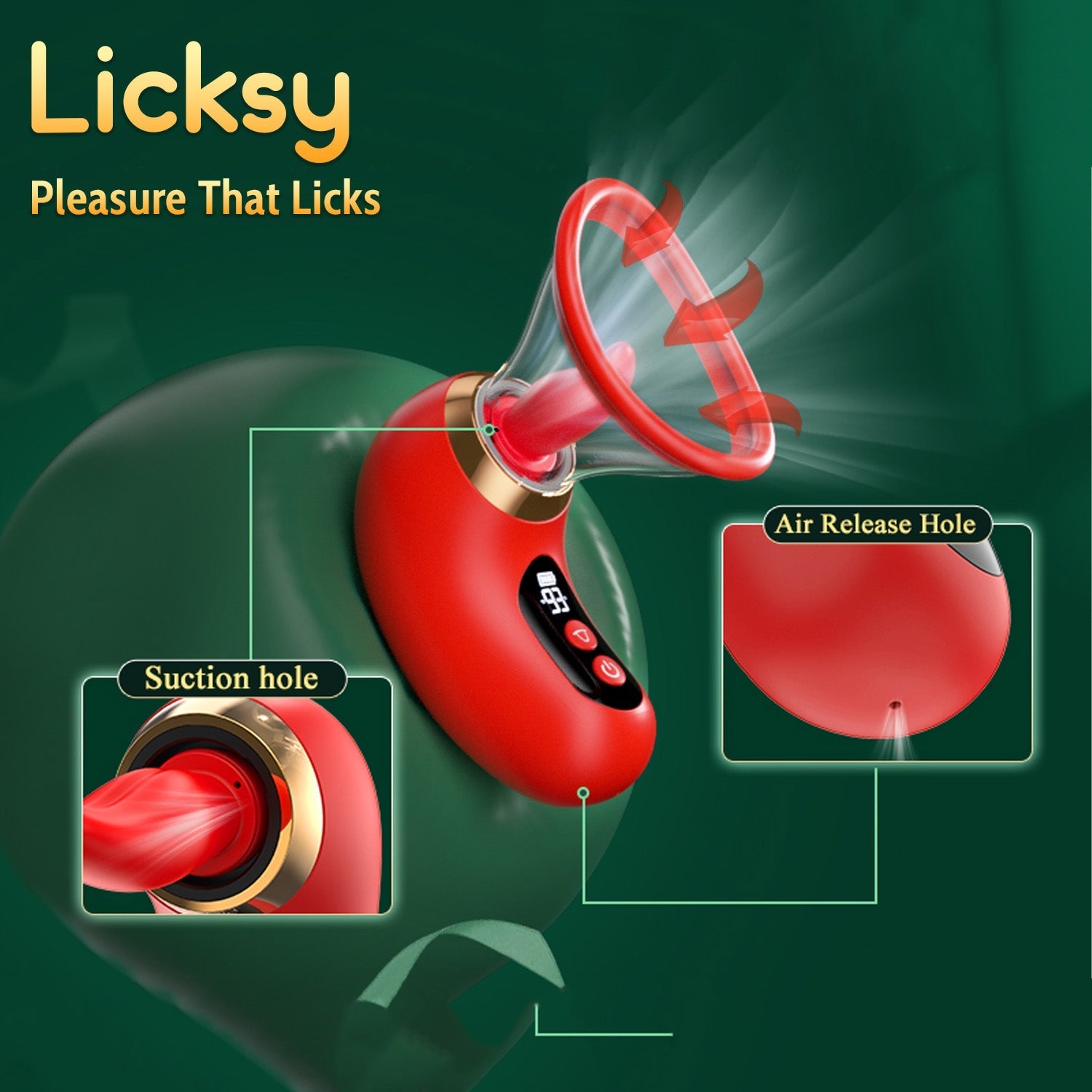💥 2025 Limited 70% OFF 💦 Licksy Suptruck Kiwinet® SuckLick 9X 📱 Global Control & 3-in-1 Pleasure Hemiras
