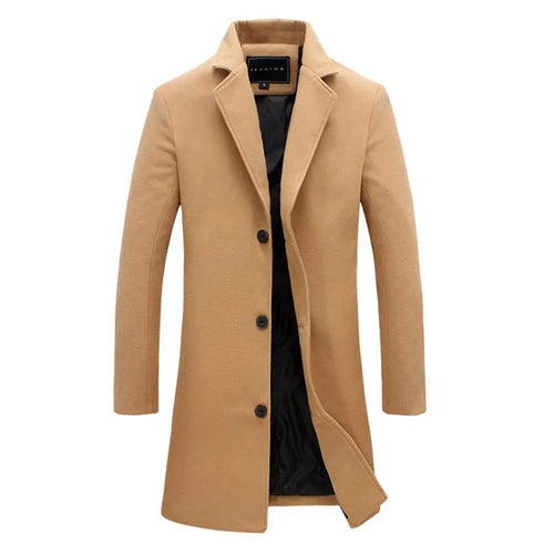Winter Wool Coat Man's Wardrobe Trend Store Wool & Blends