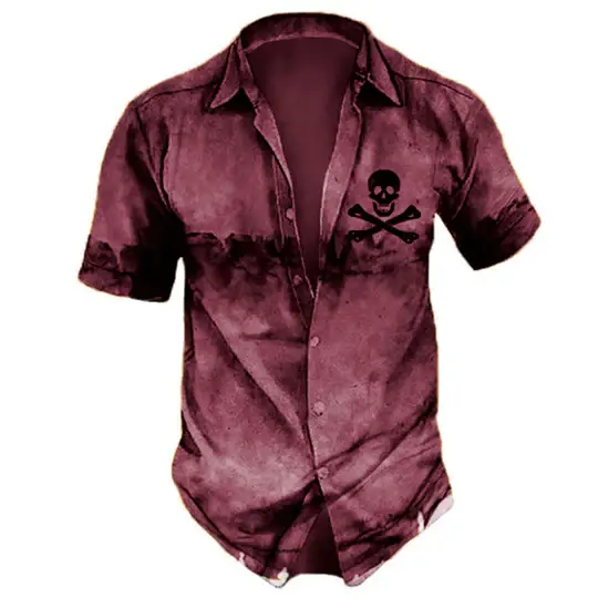 Hawaiian Skull Shirt Lacy0301Goth T-Shirts