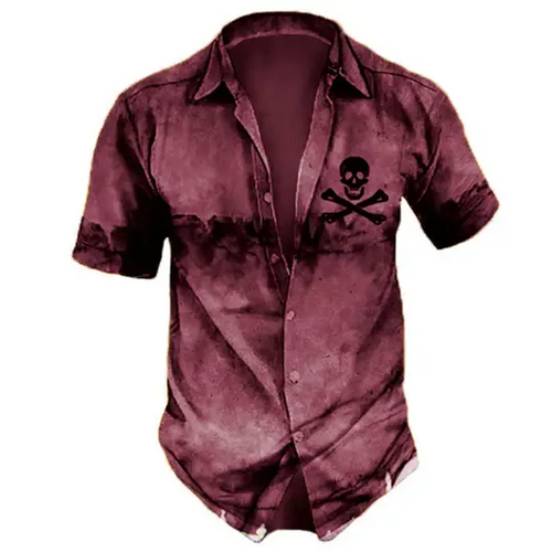 Hawaiian Skull Shirt Lacy0301Goth T-Shirts
