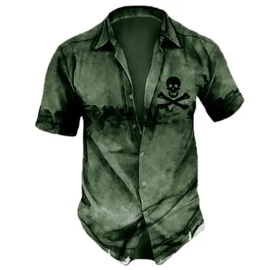 Hawaiian Skull Shirt Lacy0301Goth T-Shirts