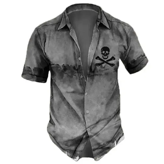 Hawaiian Skull Shirt Lacy0301Goth T-Shirts