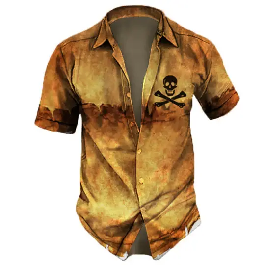 Hawaiian Skull Shirt Lacy0301Goth T-Shirts