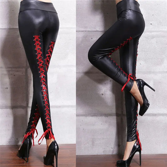 Lace Up Trousers Fashion-Go Store Home