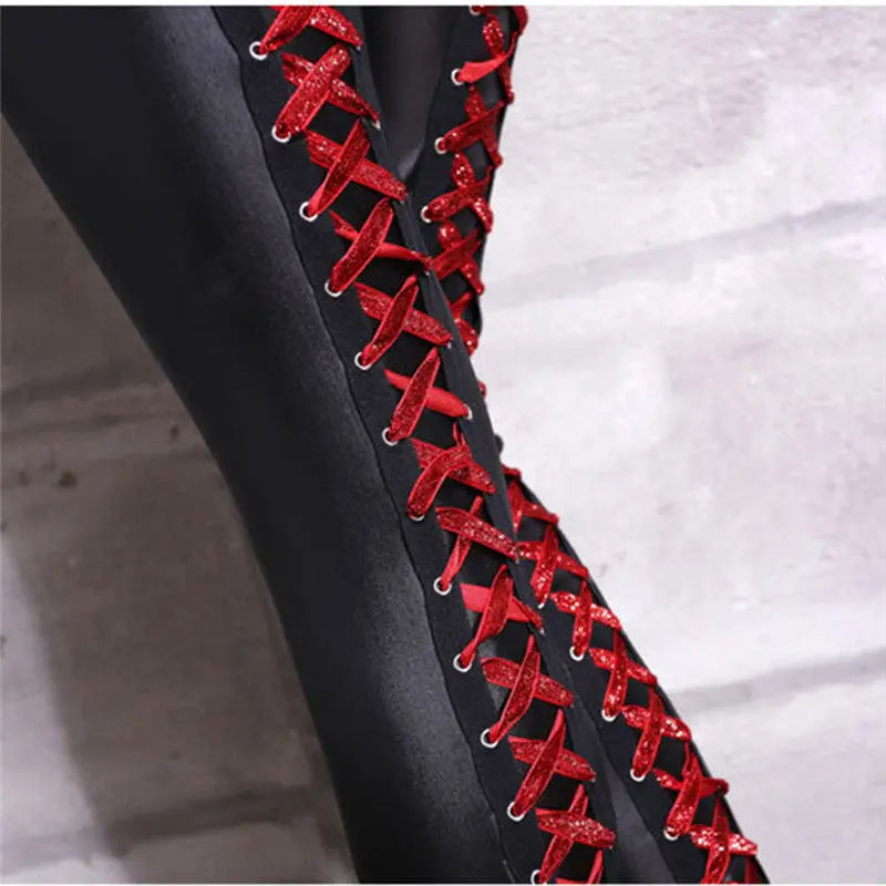 Lace Up Trousers Fashion-Go Store Home