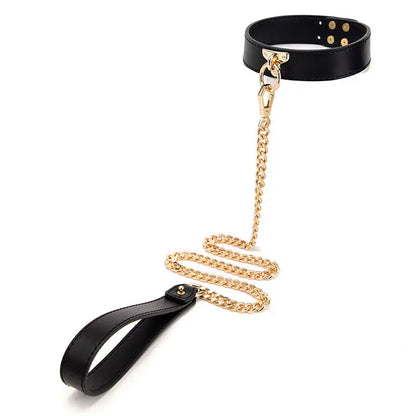 LacyNighty™ Leather Collar Honey Birdette Bondage