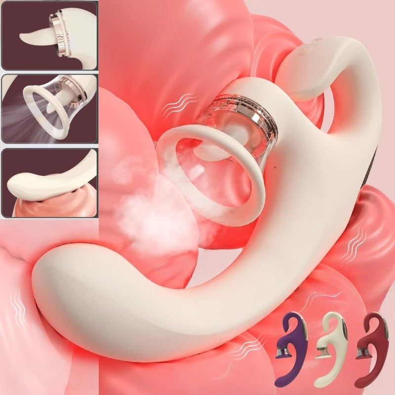 2025- Sandra 3-in-1 G-Spot and Clitoral Suction Rabbit Vibrator The Bad Peach Store sex toys