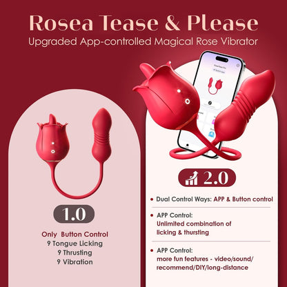 💥 2025 Limited 70% OFF 💦 ROSEA Tease & Please Suptruck Vibrator Hemiras