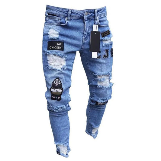 Ripped Skinny Biker Jeans Cele China Top 1 Jeans