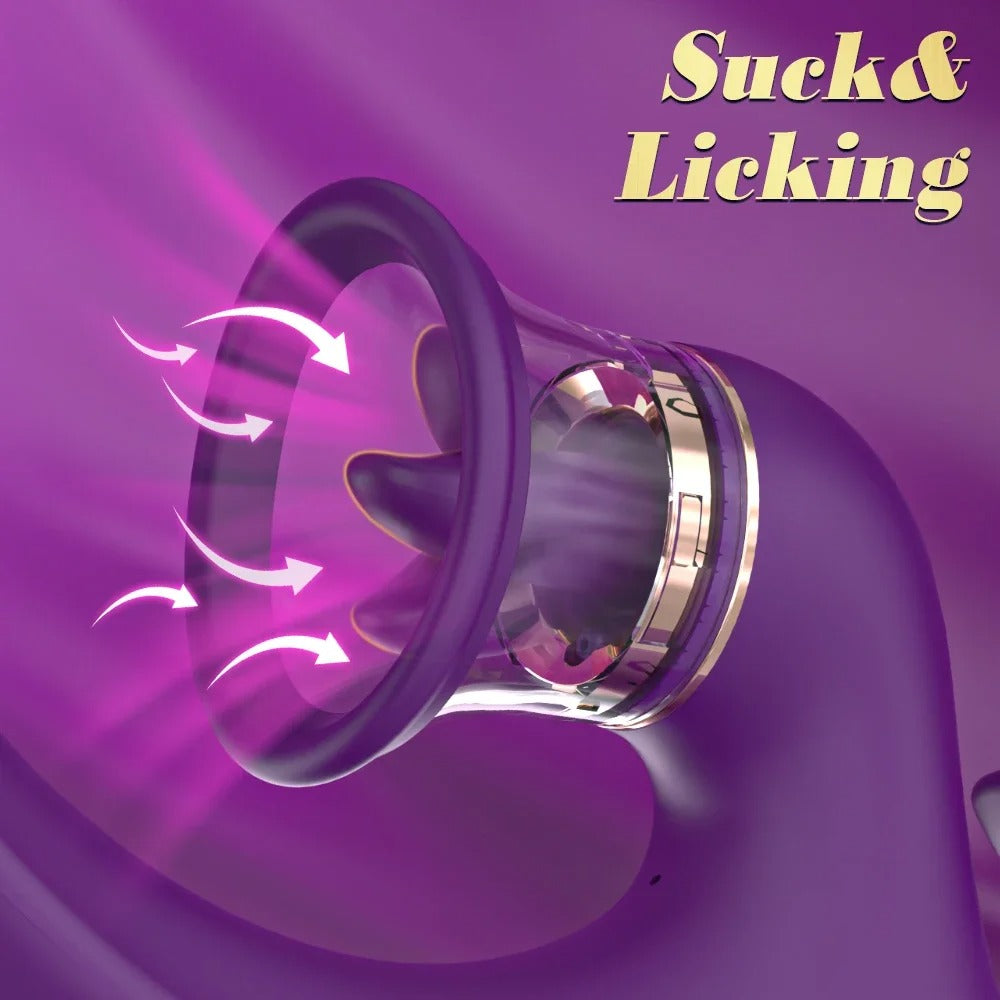 2025- Sandra 3-in-1 G-Spot and Clitoral Suction Rabbit Vibrator The Bad Peach Store sex toys