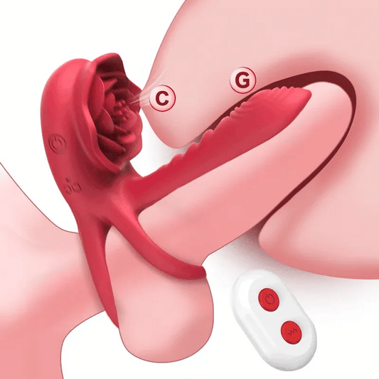 💥2025 New Rose Ring-FLORAX 15° Curve Boost & Bloom Cock Ring-4 in 1 Couple Toy Penis Ring Nighty