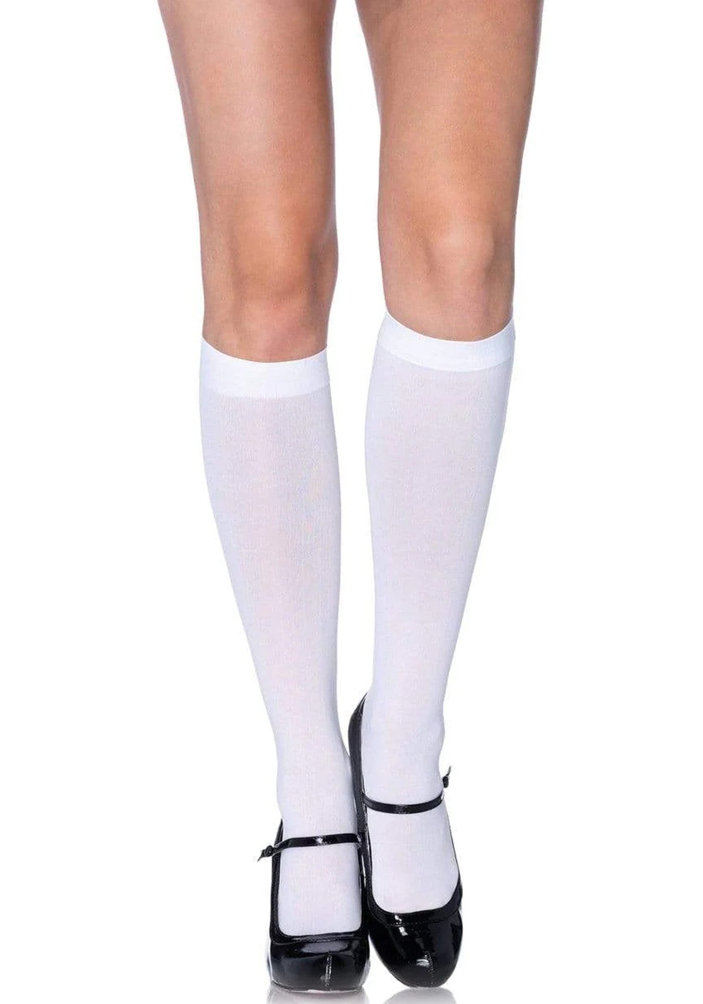 LacyNighty™ Nylon Knee Highs Leg Avenue Hosiery