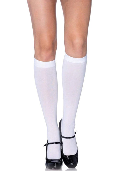 LacyNighty™ Nylon Knee Highs Leg Avenue Hosiery