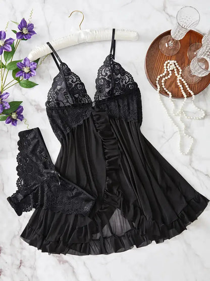 LacyNighty™ Lace Lash Set Lacy Nighty