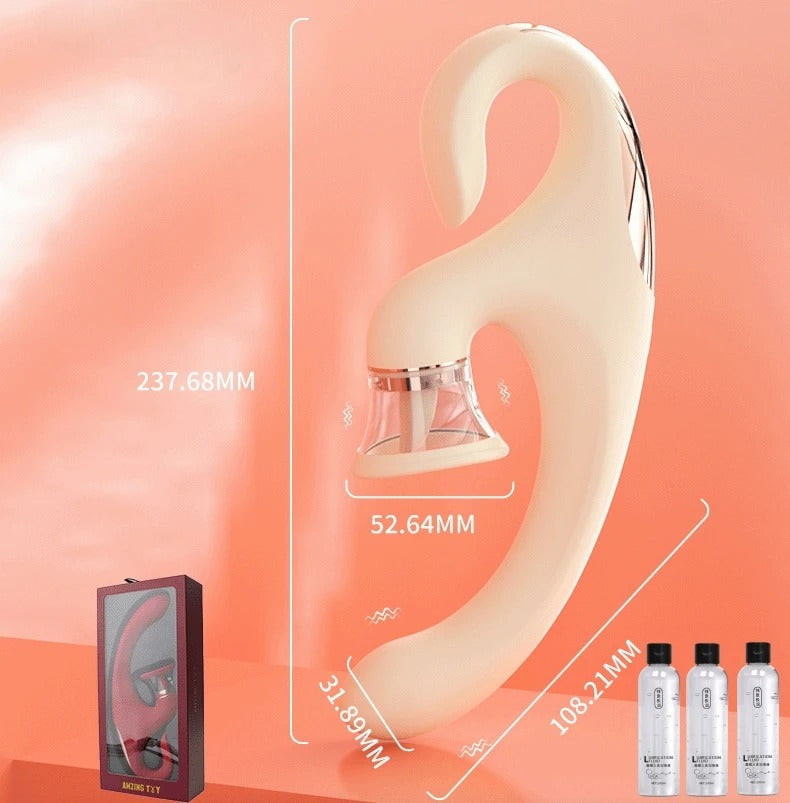 2025- Sandra 3-in-1 G-Spot and Clitoral Suction Rabbit Vibrator The Bad Peach Store sex toys
