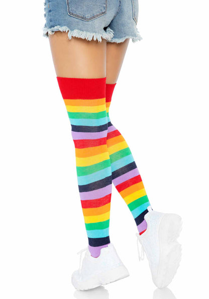 LacyNighty™ Rainbow Over The Knee Socks Leg Avenue Hosiery