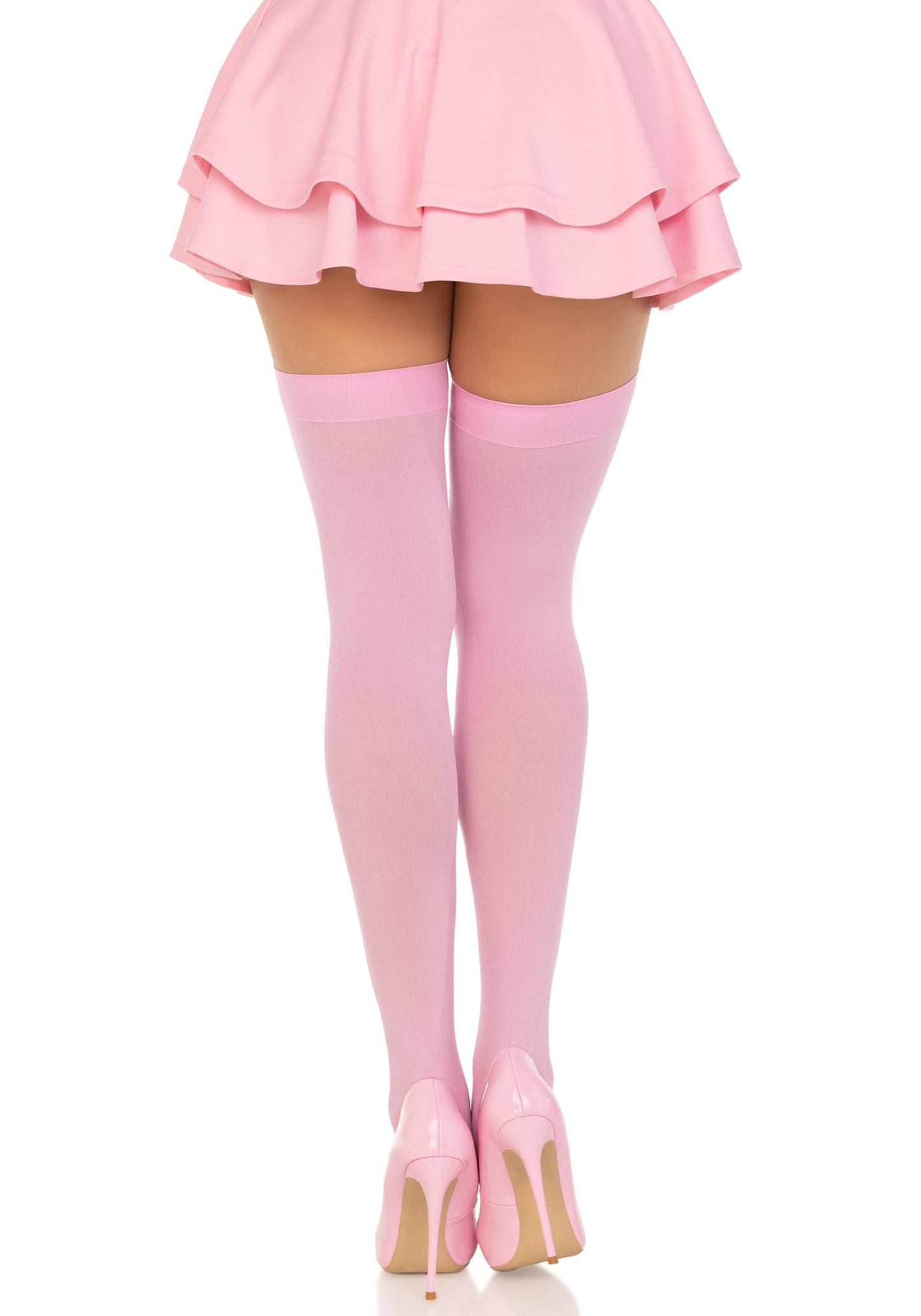 LacyNighty™ Nylon Thigh Highs Leg Avenue Hosiery