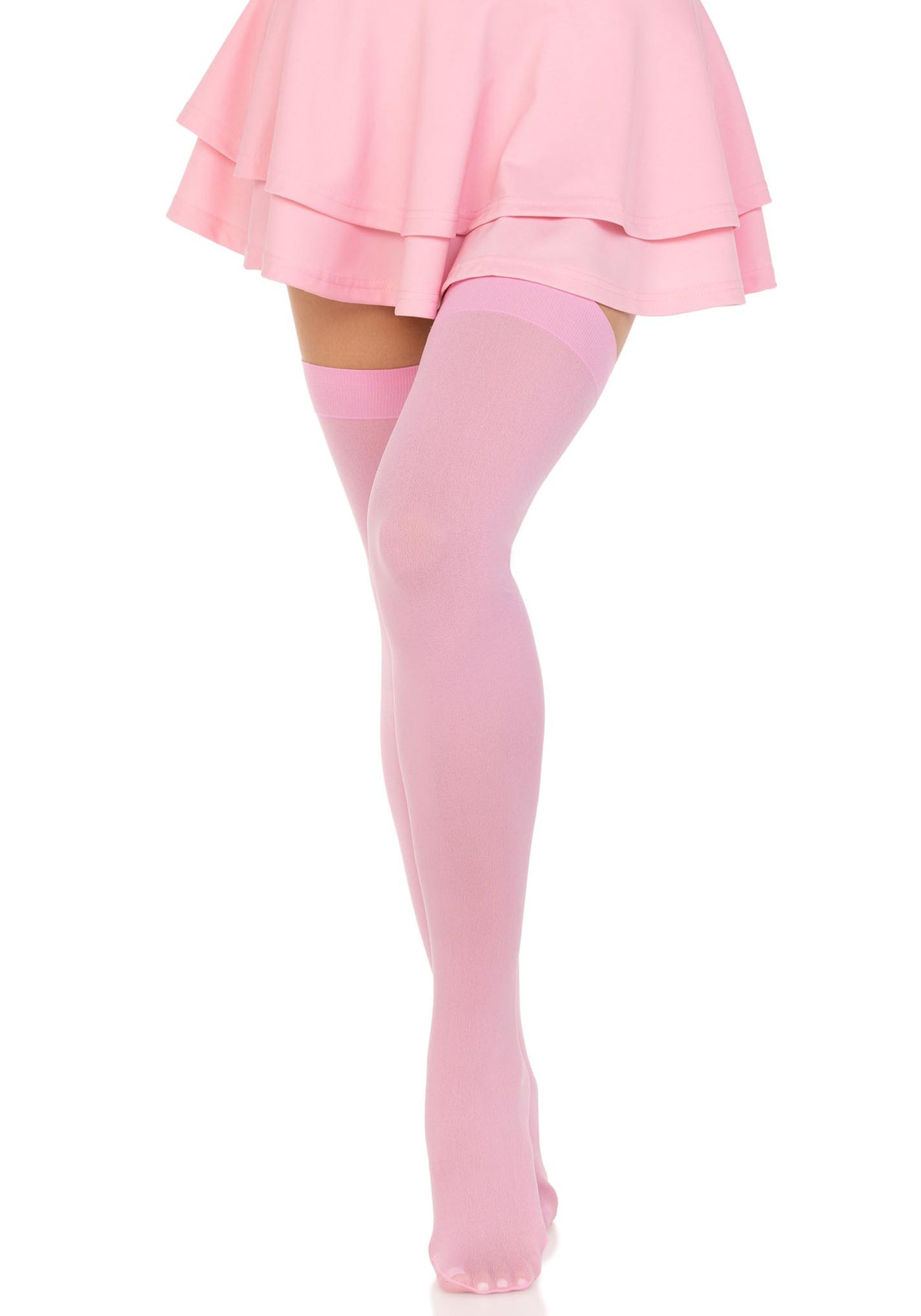 LacyNighty™ Nylon Thigh Highs Leg Avenue Hosiery