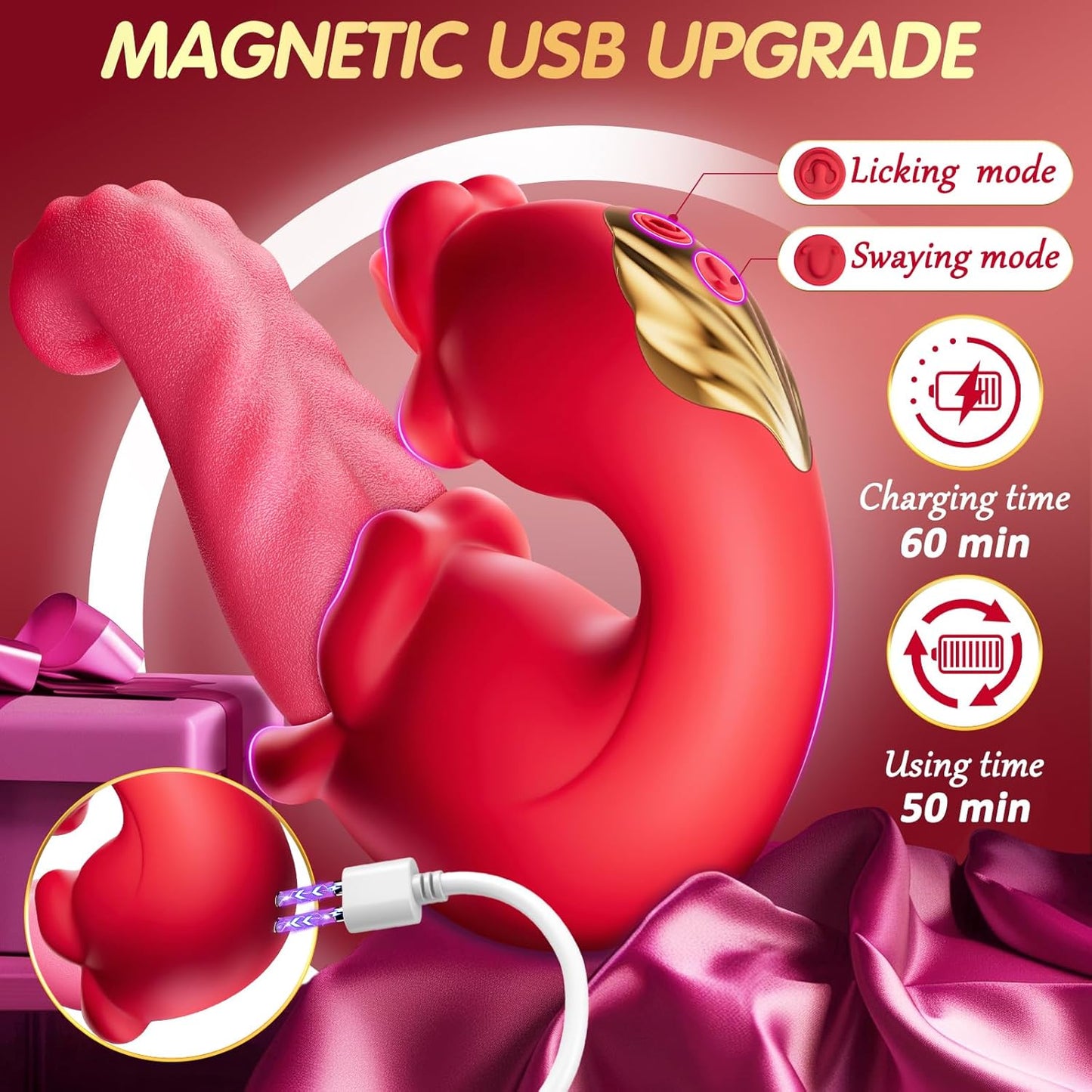 💥 2025 Limited 70% ️OFF 👅 LICKORA X10 Suptruck 4-in-1 Tongue Rose Kiwinet Vibrator Hemiras