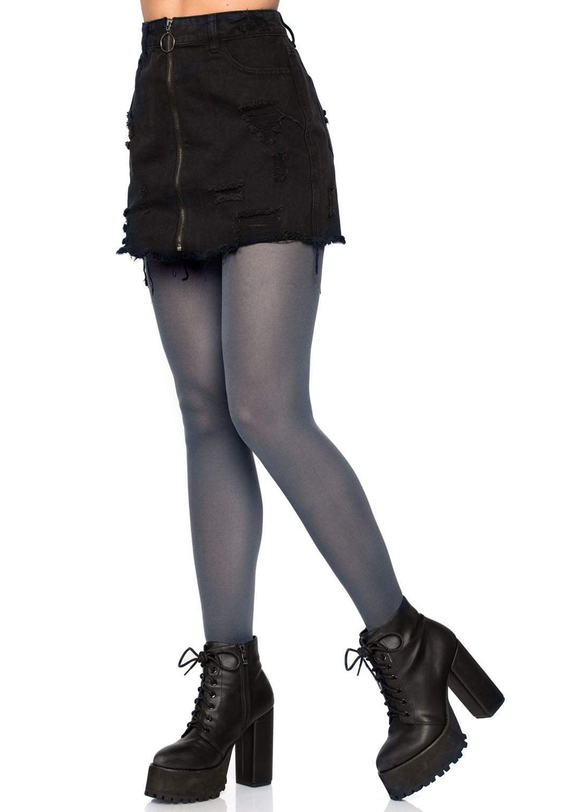 LacyNighty™ Nylon Opaque Pantyhose Leg Avenue Hosiery