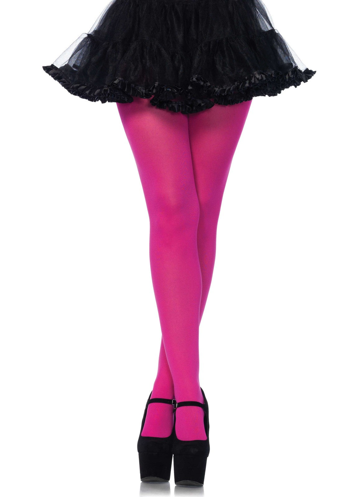 LacyNighty™ Nylon Opaque Pantyhose Leg Avenue Hosiery