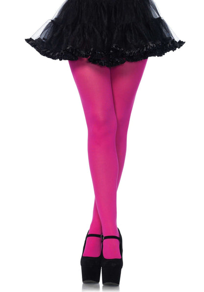 LacyNighty™ Nylon Opaque Pantyhose Leg Avenue Hosiery
