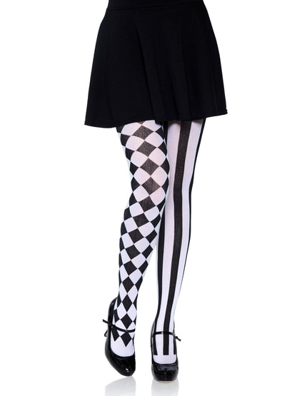LacyNighty™ Harlequin Pantyhose Leg Avenue Hosiery