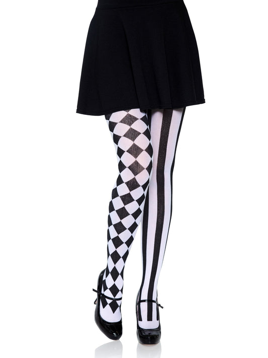 LacyNighty™ Harlequin Pantyhose Leg Avenue Hosiery