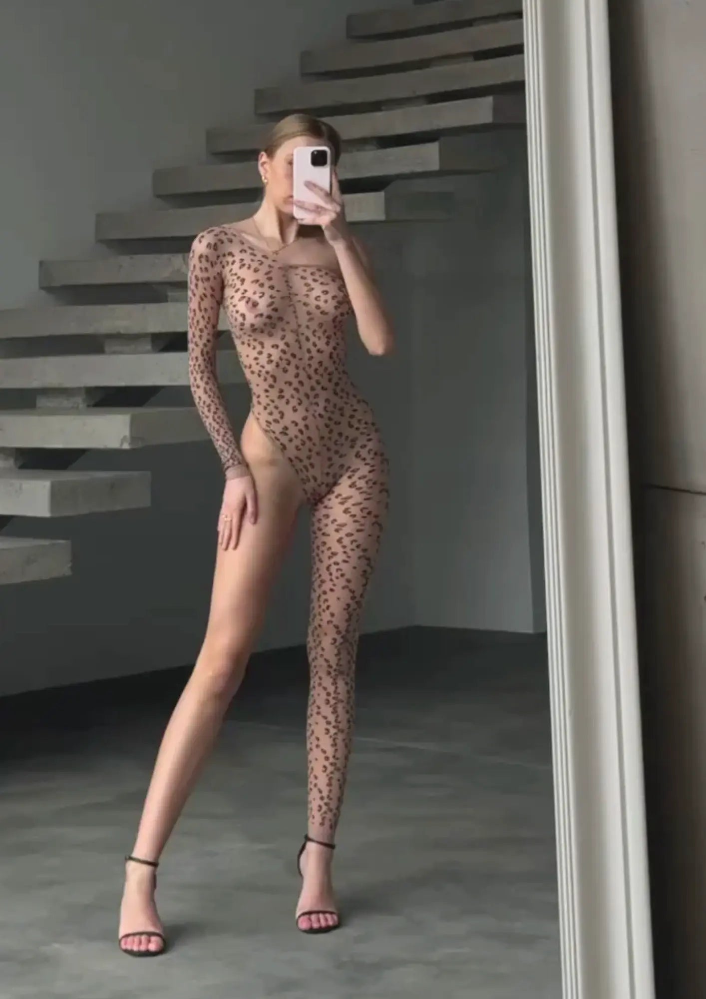 LacyNighty™ Feline Bodystocking Lacy Nighty