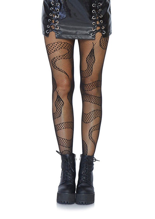 LacyNighty™ Snake Net Pantyhose Leg Avenue Hosiery