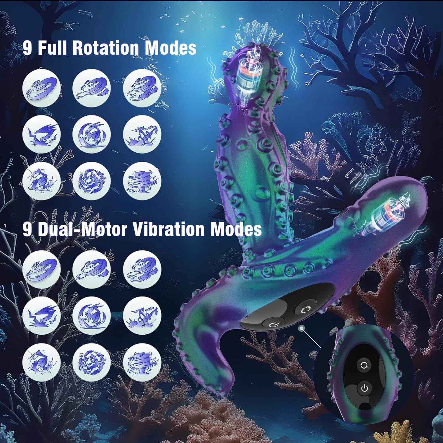 💥 2025 Limited 70% ️OFF 💦 OctoPulse X9 360° Rotating Suptruck Deep Stimulator Hemiras