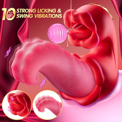 💥 2025 Limited 70% ️OFF 👅 LICKORA X10 Suptruck 4-in-1 Tongue Rose Kiwinet Vibrator Hemiras