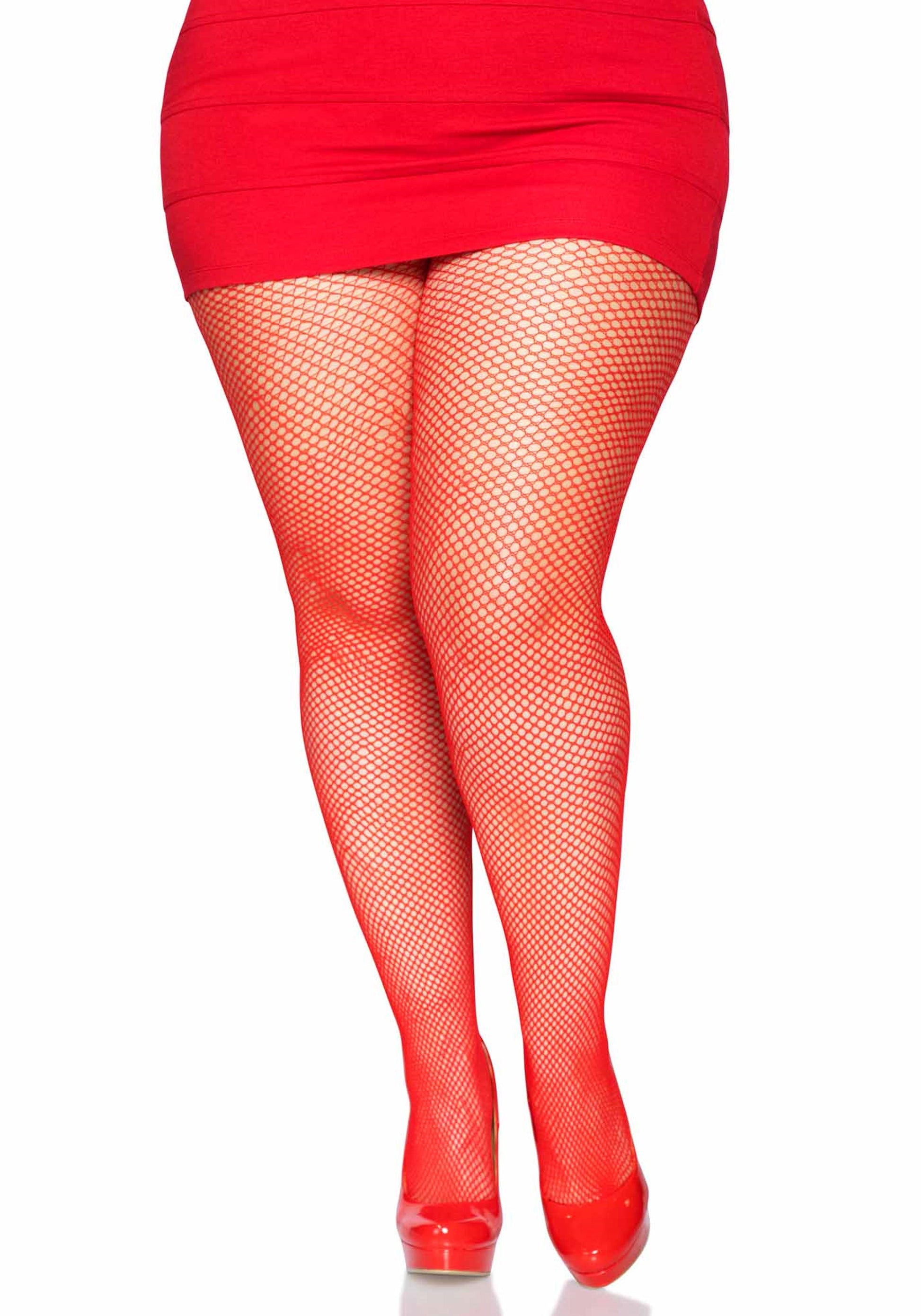 LacyNighty™ Plus Fishnet Pantyhose Leg Avenue Hosiery