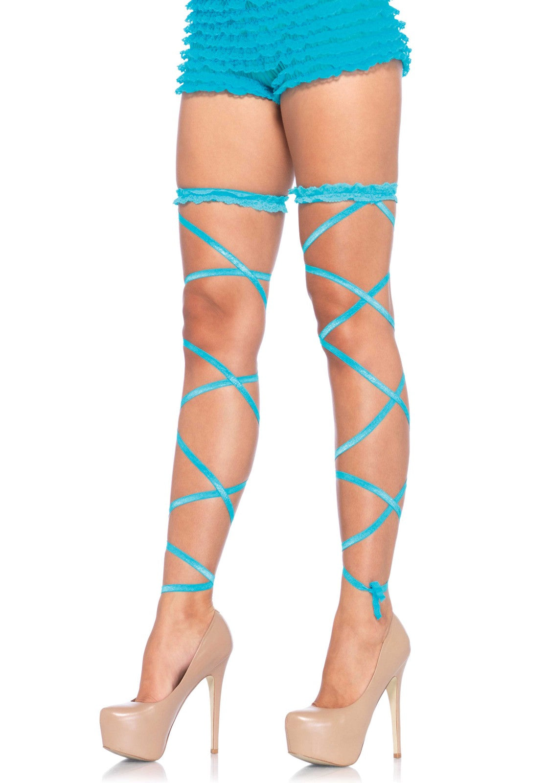 LacyNighty™ Garter Leg Wrap Set Leg Avenue Hosiery