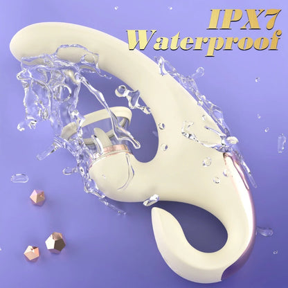 2025- Sandra 3-in-1 G-Spot and Clitoral Suction Rabbit Vibrator The Bad Peach Store sex toys