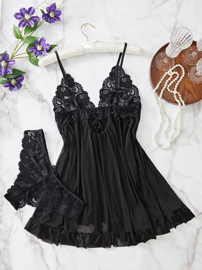 LacyNighty™ Lace Lash Set Lacy Nighty