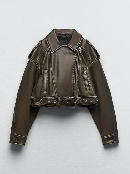 Vintage Leather Jacket Lacy0301 Home