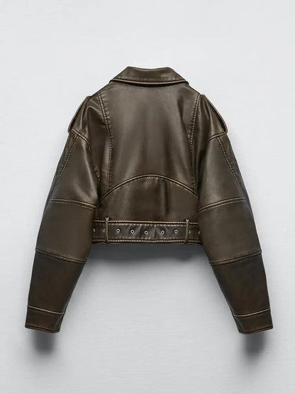 Vintage Leather Jacket Lacy0301 Home