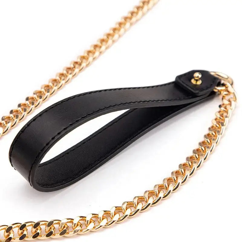 LacyNighty™ Leather Collar Honey Birdette Bondage