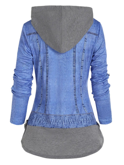 Hooded Denim Jacket Dressfo Official Store Home