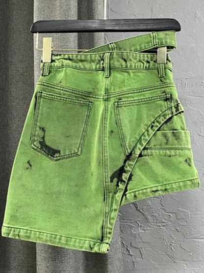 High Waist Denim Skirt Lacy0301 Home