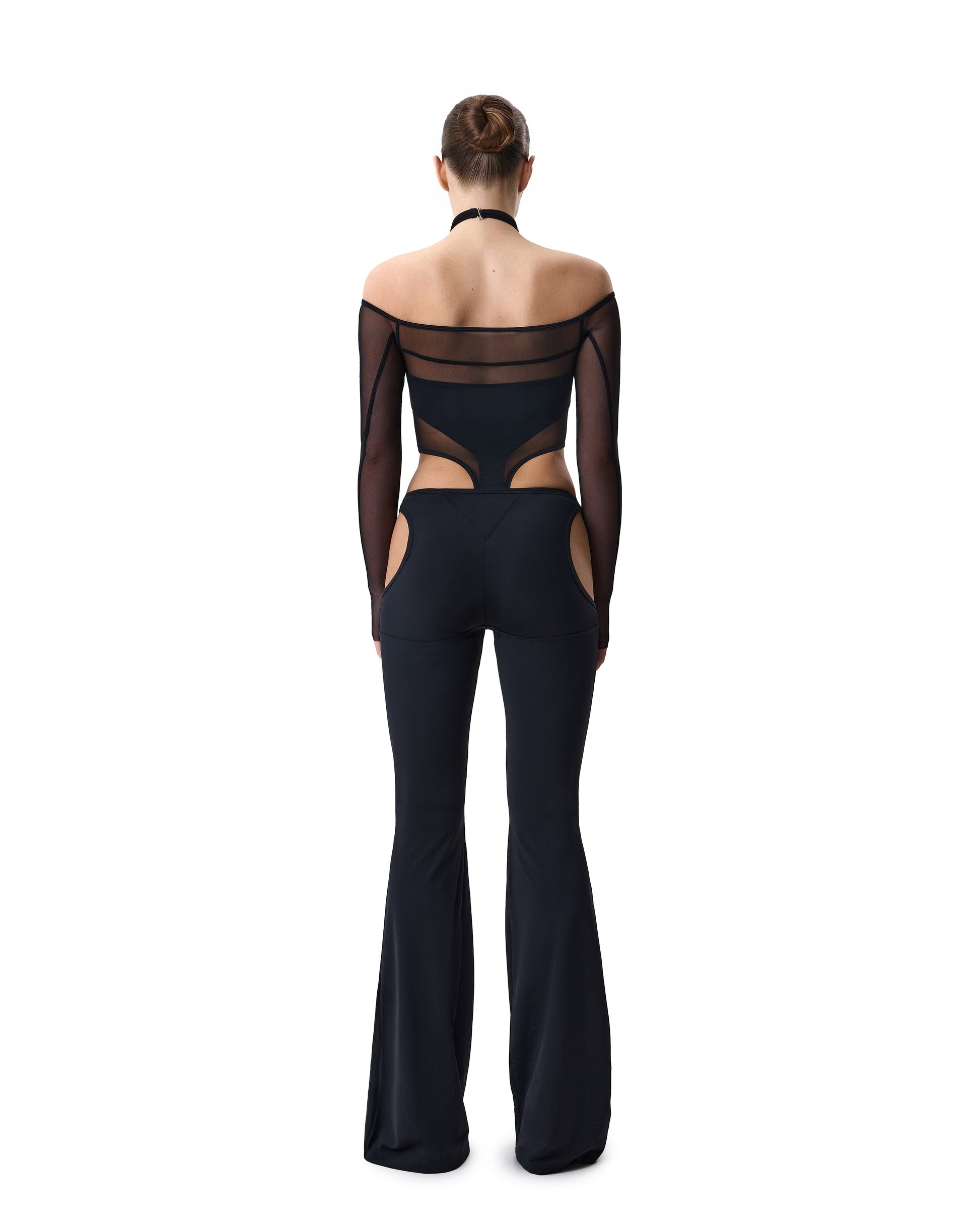 LacyNighty™ Pants Microfibre Black LacyNighty pants